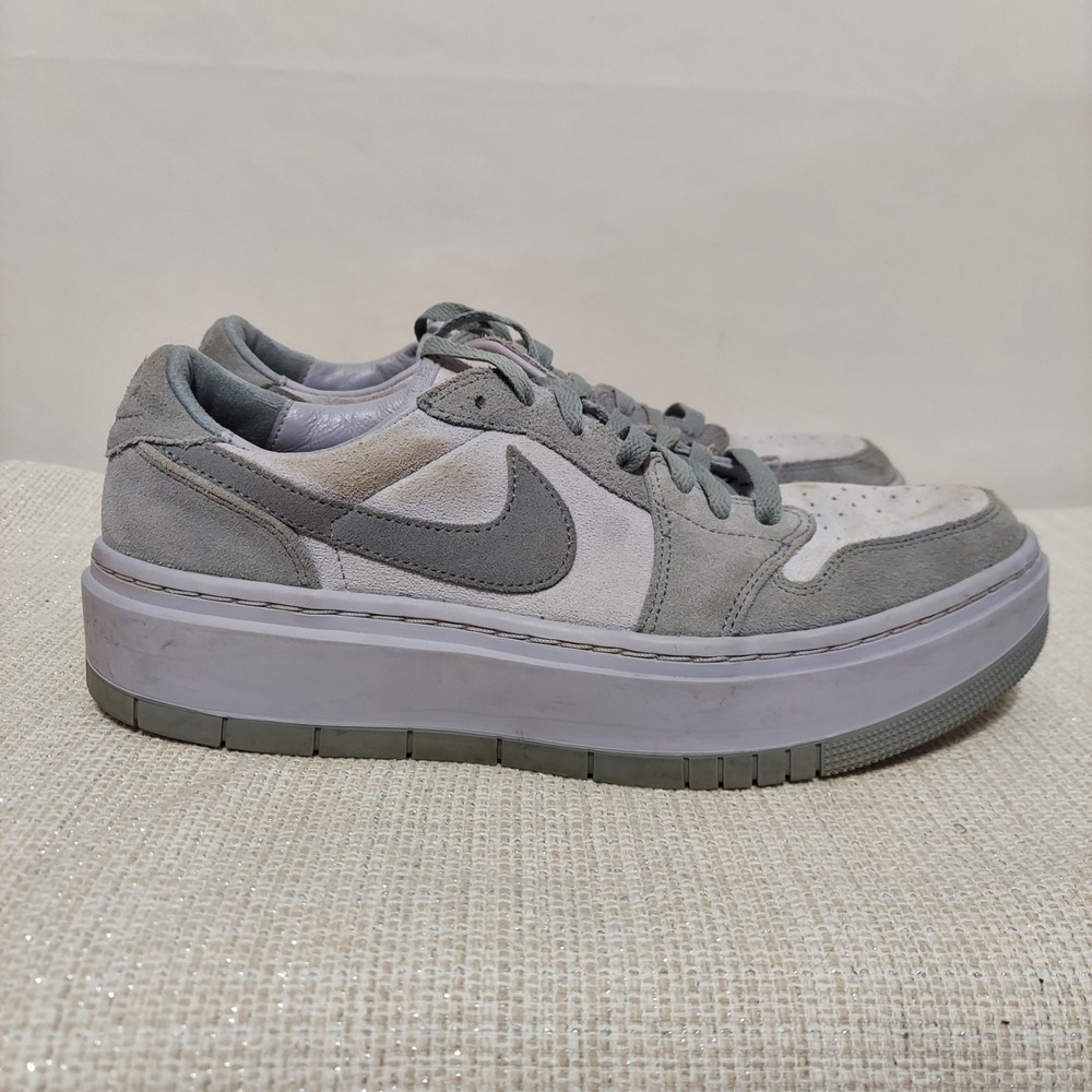 Nike Air Jordan 1 Elevate Low Shoes Gray Suede Sneakers Womens 12/Men 10.5 - Picture 3 of 8